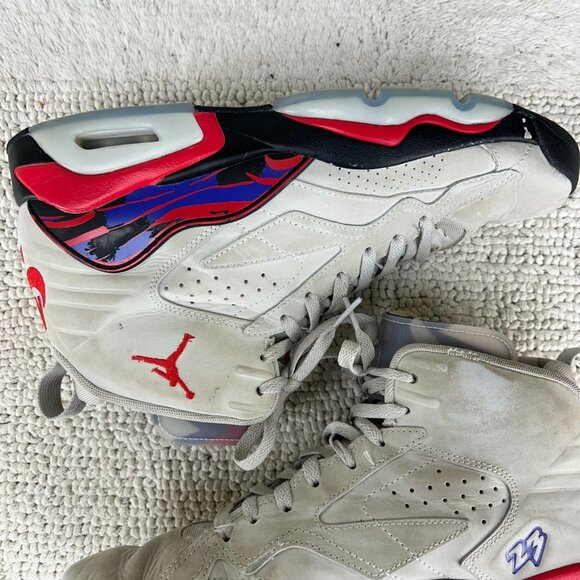 Jordan MVP 678 Shoes Mens 10 Natural Dark‎ Gray Grey Red Basketball Sneakers main image 12